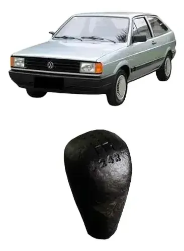 Manopla Bola Cambio Volkswagen Gol 1980 1994 Preto Preto