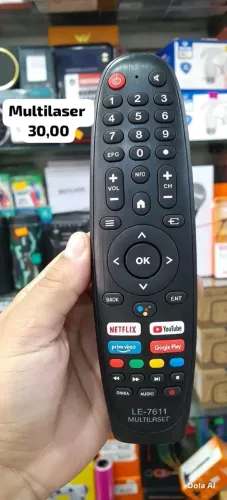 Controle de Tv multilaser