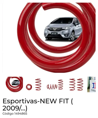 Molas esportivas - honda fit 2009 em diante