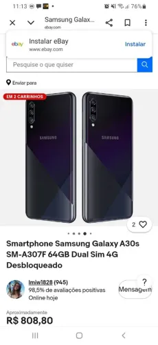 Celular A30S