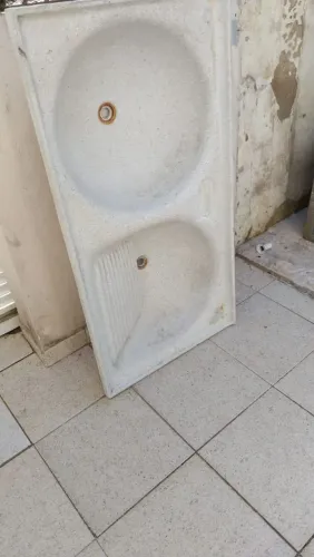 Tanque de lavar roupas duplo