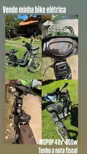 Bike Elétrica MGPop 800W 48V Completa, Econômica e Forte