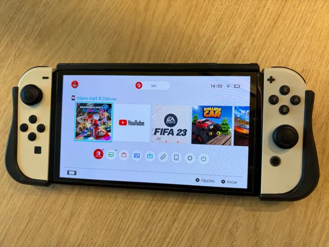 Nintendo Switch OLED + 5 Jogos Originais + Case