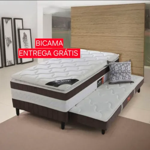 Cama box solteiro com auxiliar - Bicama direto da fábrica