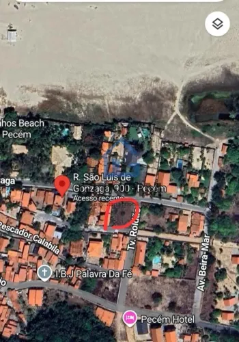 Excelente terreno no Centro do Pecem, a poucos metros da praia, venha construir sua casa o