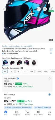 Capacete asx