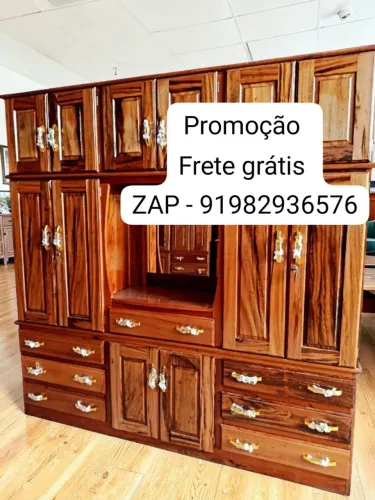 Guarda roupa casal 6 portas 100% madeira de lei NOVO!