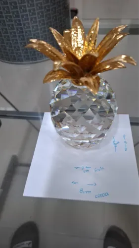 Abacaxi miniatura em cristal Swarovski 