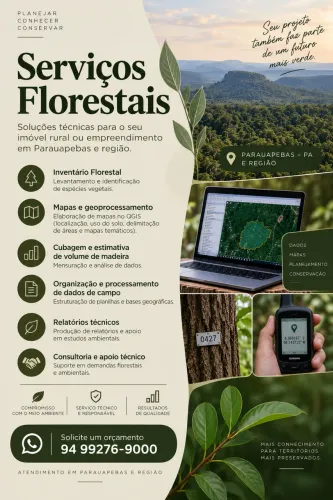 Serviços Florestais | Inventário, QGIS e Geoprocessamento
