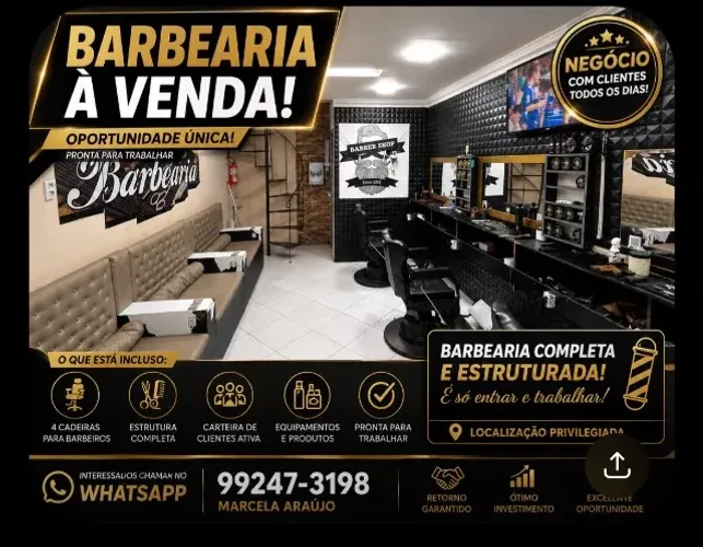 Barbearia Pronta para trabalhar