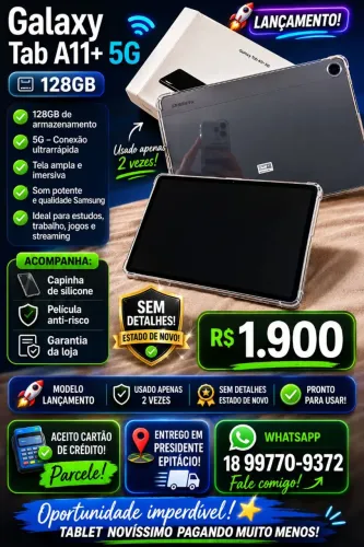 TABLET GALAXY A11 5G - LANÇAMENTO!