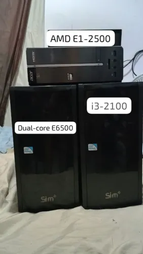 ? Lote com 3 Computadores Funcionando - Intel i3 + AMD + Pentium - Oportunidade!