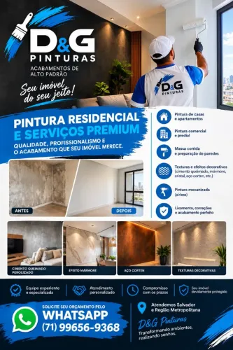 ? D&G PINTURAS | EFEITOS DECORATIVOS EM SALVADOR