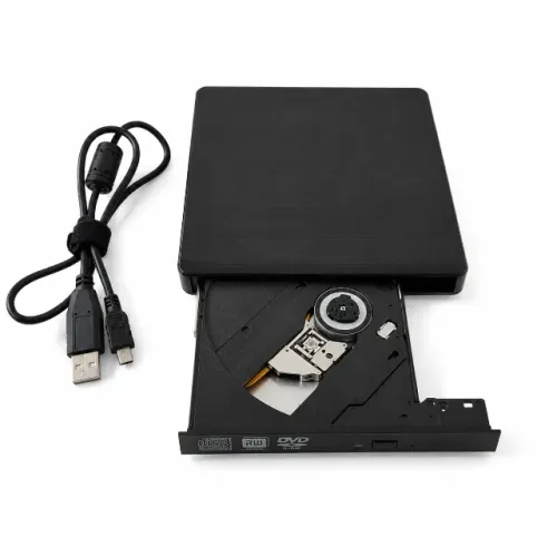 Gravador de DVD Externo Slim Bluecase BGDE-01 USB 2.0 Gravação 8X 5V - R$ 70
