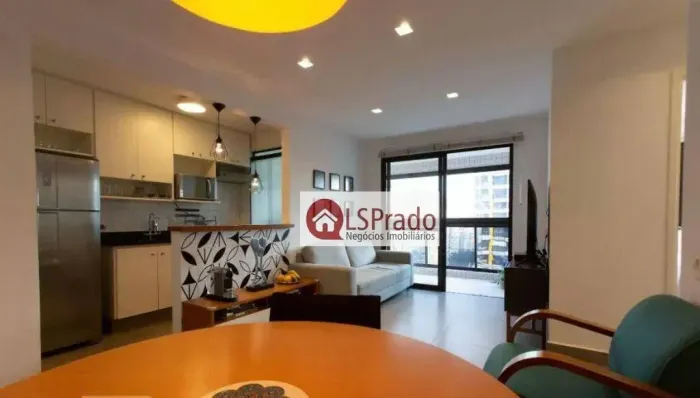 Próx. ao Shop. Vila Olímpia, mobiliado, 60 m², 2 dorms, 2 vagas, cond. com lazer !