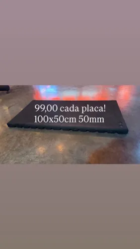 Piso emborrachado 100x50cm 50mm- vender rápido