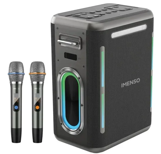 Caixa De Som Imenso X56 300w  C/ 2 Mic