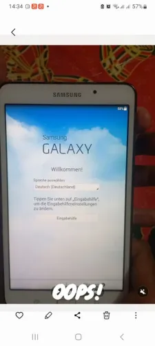 Tablet Samsung tab 4 t230 não pega touch