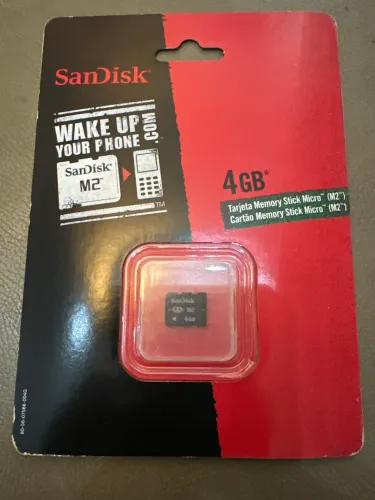 Ss card sandisk M2 4GB lacrado colecionável