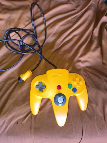 Controle original amarelo Nintendo 64