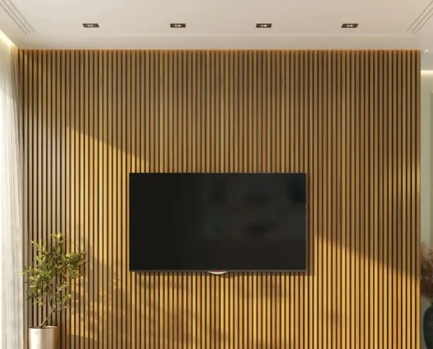 Painel ripado decorativo 