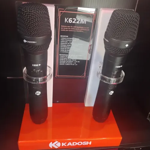 Microfone kadosh sem fio k 622M