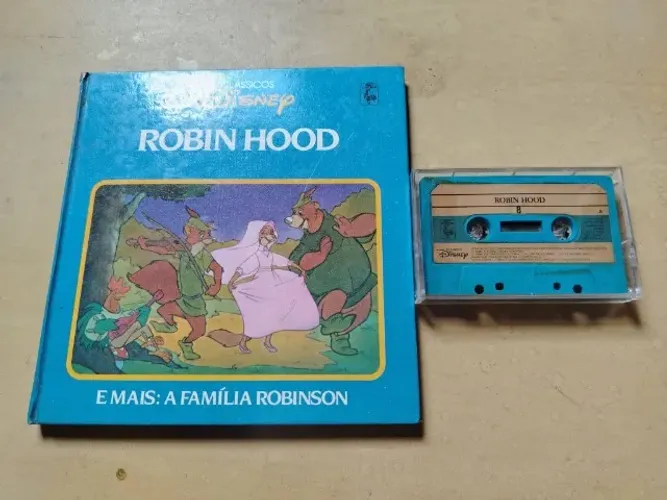 Robin Hood + A Família Robinson - Clássicos Disney Fita K7 e Livreto