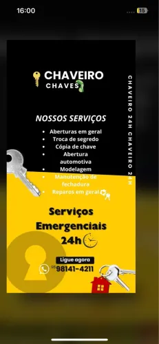Chaveiro 24 horas
