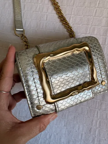 Bolsa pochete Schutz couro