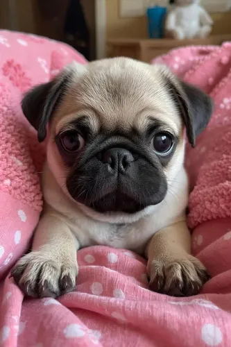 Pug Um filhotinho para conhecer antes de decidir