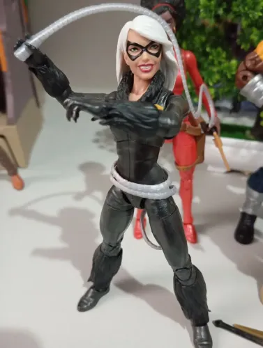 Marvel legends gata negra,morlun,misty,patrão e chetara