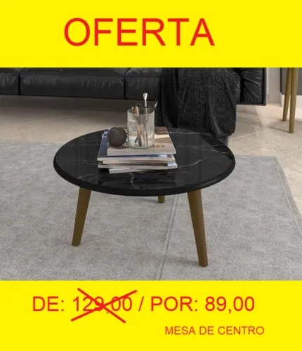 MESA DE CENTRO PARA DECORAÇAO PARA SUA SALA = RECEBA EM ATE 72H