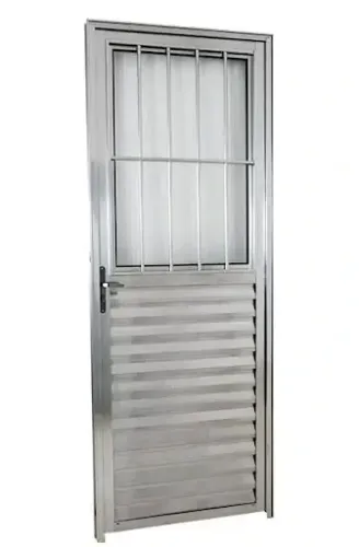 PORTA POSITIGO  210X80  ALUMINIO NATURAL