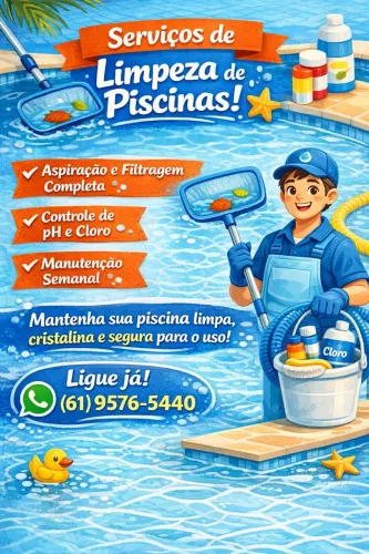 Limpeza de Piscinas Profissional em Brasília - Água Cristalina!