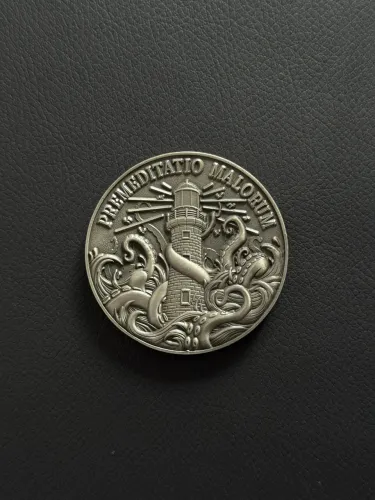 Moeda Challenge Coin Premeditatio Malorum Token.ac