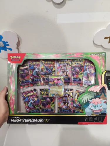 Original Box Premium Mega Venusaur Fogo Fantasmagórico Copag Pokémon 