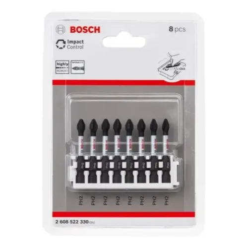 Pontas Para Parafusar Bosch Ph2 50mm Impact Control 8PÇS