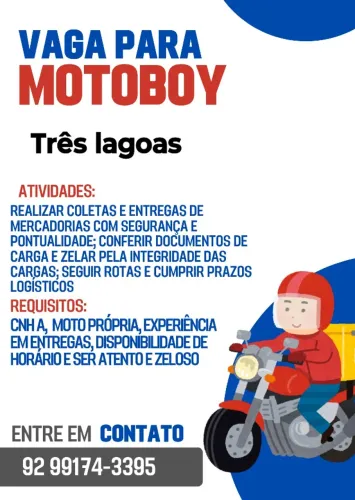 Emprego motoboy