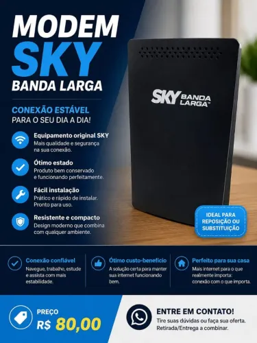 Modem SKY Banda Larga - Ótimo Estado