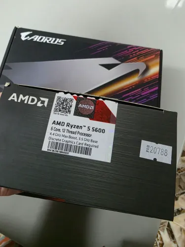 Placa mãe B550m aorus elite e ryzen 5600