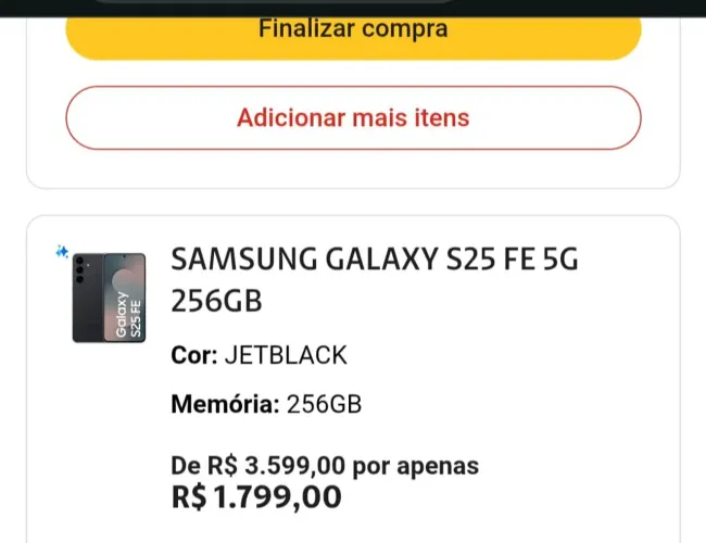 Samsung S25FE 256g