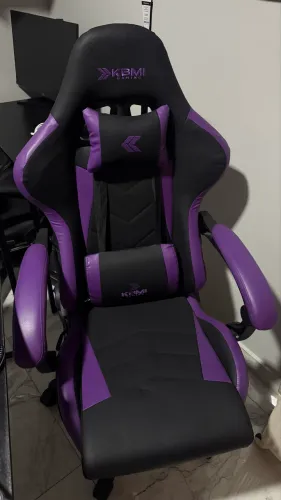 Cadeira Gamer KBM CG500 Preta e Roxa Seminova