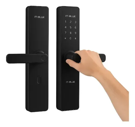 Fechadura Digital Inteligente Biometria Senha App Tag Embutir