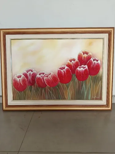 Quadro pintado a mão 80 x 110 cm