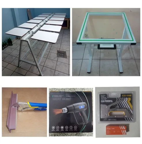 EQUIPAMENTOS SERIGRAFIA PARA IMPRESSÃO DE CAMISETAS GRANDE PROFISSIONAL COMPLETO