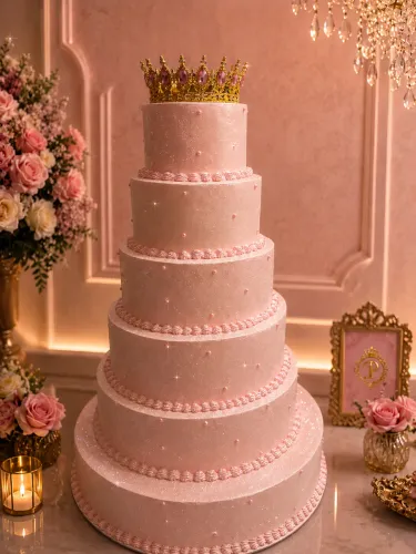 Bolo fake de festa de princesa