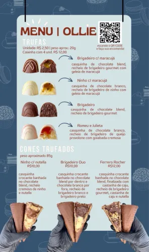 Trufas e cones trufados