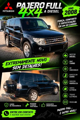 Mitsubishi Pajero Full GLS/gls/pkhpe 3.2 Dies.ti 5P 2008