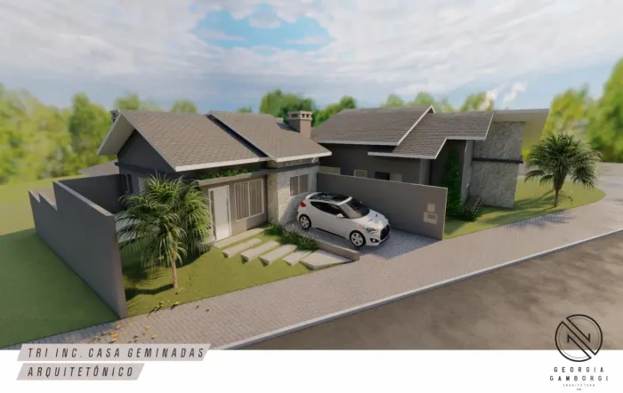 Casa geminada, suíte + 1 no bairro Vederti!