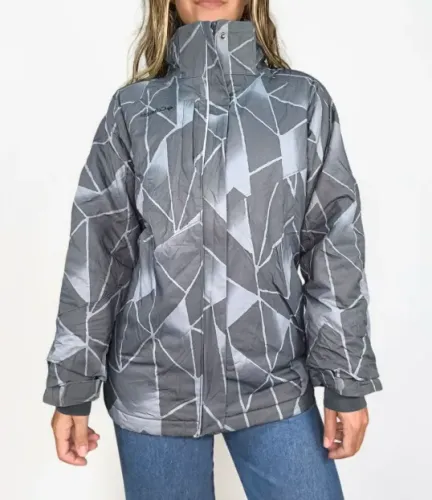 jaqueta impermeável columbia estampada tecnologia omni tech inverno Tam PP/P feminino